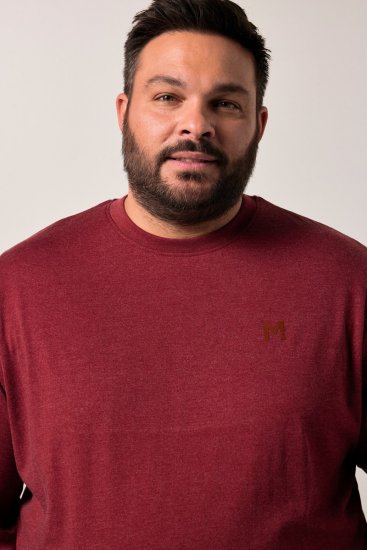 Men+ 313 Langermet T-skjorte bellyfit Kobberbrun - T-skjorter - Store T-skjorter - 2XL-14XL