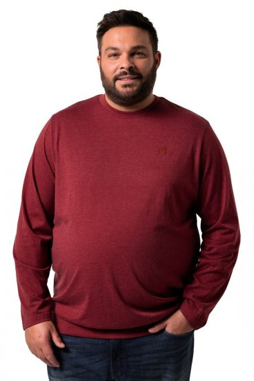 Men+ 313 Langermet T-skjorte bellyfit Kobberbrun - T-skjorter - Store T-skjorter - 2XL-14XL