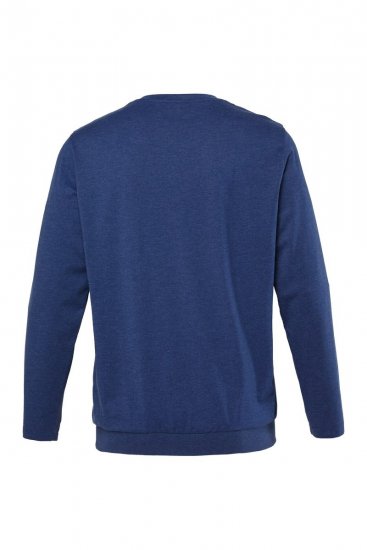 Men+ 313 Langermet T-skjorte bellyfit Nattblå - T-skjorter - Store T-skjorter - 2XL-14XL