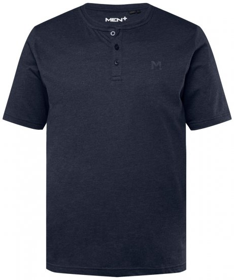 Men+ 365 Henley t-skjorte Mørkeblå - T-skjorter - Store T-skjorter - 2XL-14XL