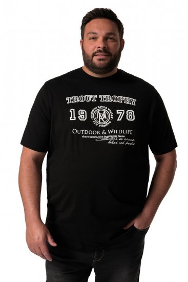 Men+ 424 T-skjorte Trout Trophy Svart - T-skjorter - Store T-skjorter - 2XL-14XL