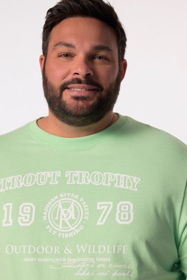Men+ 424 T-skjorte Trout Trophy Mintgrønn - T-skjorter - Store T-skjorter - 2XL-14XL