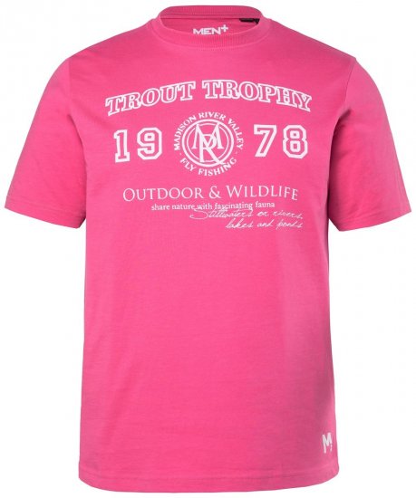 Men+ 424 T-skjorte Trout Trophy Flamingorosa - T-skjorter - Store T-skjorter - 2XL-14XL