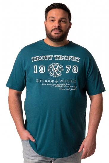 Men+ 424 T-skjorte Trout Trophy Lagunegrønn - T-skjorter - Store T-skjorter - 2XL-14XL