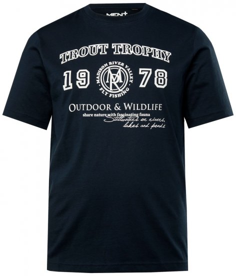 Men+ 424 T-skjorte Trout Trophy Mørkeblå - T-skjorter - Store T-skjorter - 2XL-14XL