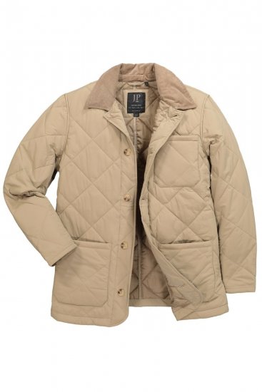 JP1880 836628 Quiltet jakke i westernstil Mørkebeige - Jakker - Store jakker - 2XL-12XL