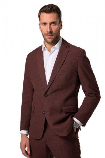 JP1880 Paros Blazer i linmiks Rustbrun - Dresser og blazere - Dresser i store størrelser