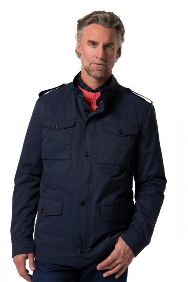 Boston Park 779 Feltjakke med ståkrage Mørkeblå - Jakker - Store jakker - 2XL-12XL