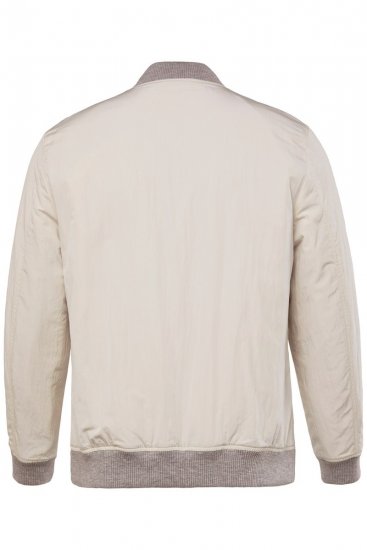 JP1880 836786 Collegejakke med emblem Benhvit - Jakker - Store jakker - 2XL-12XL