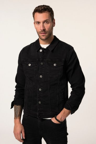 JP1880 836791 Jeansjakke med fire lommer Svart - Jakker - Store jakker - 2XL-12XL