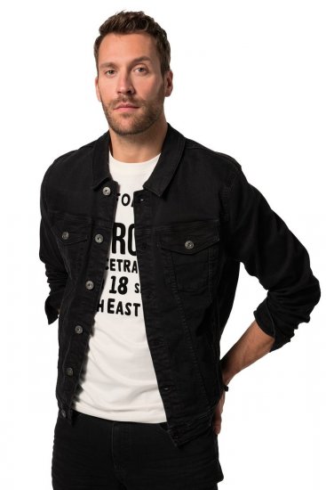 JP1880 836791 Jeansjakke med fire lommer Svart - Jakker - Store jakker - 2XL-12XL