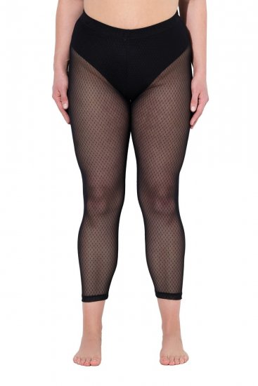 Ulla Popken 836800 Strømpeleggings Svart - Strømpebukser & sokker - 