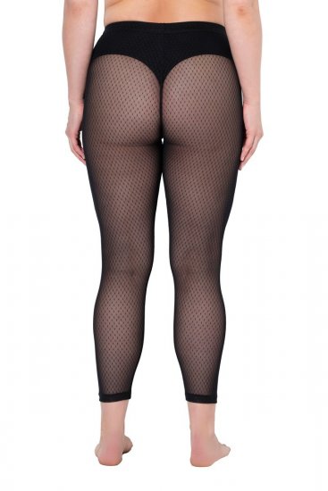 Ulla Popken 836800 Strømpeleggings Svart - Strømpebukser & sokker - 
