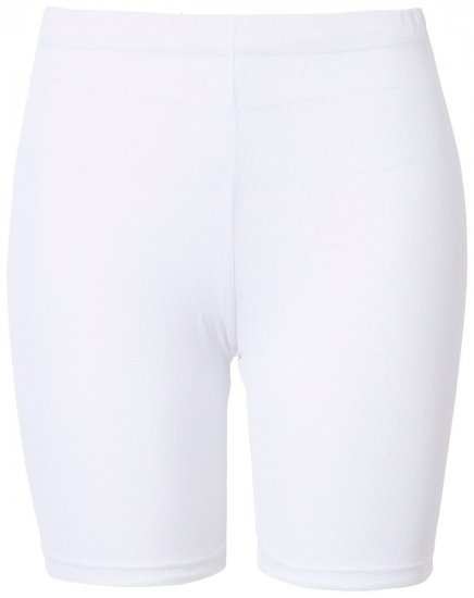 Ulla Popken 836805 Prikkete antignagshorts Hvit - Antignagshorts - 