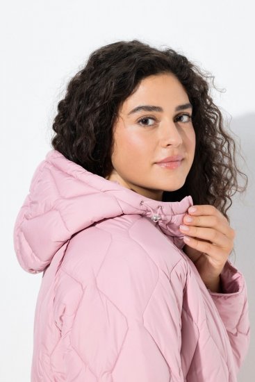 Ulla Popken 837208 Vattert jakke Gammelrosa - Jakker - Damejakker i store størrelser