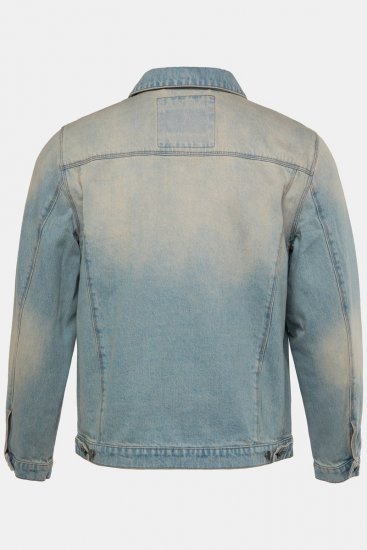 STHUGE 837222 Jeansjakke med brystlommer Lyseblå - Jakker - Store jakker - 2XL-12XL