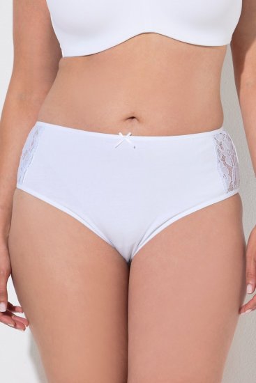 Ulla Popken 837353 Truser med blonder 3-pakning Beige - Truser - 