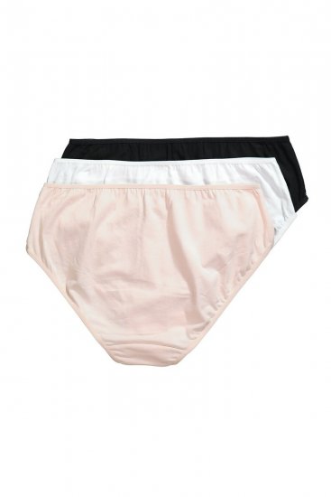 Ulla Popken 837353 Truser med blonder 3-pakning Beige - Truser - 