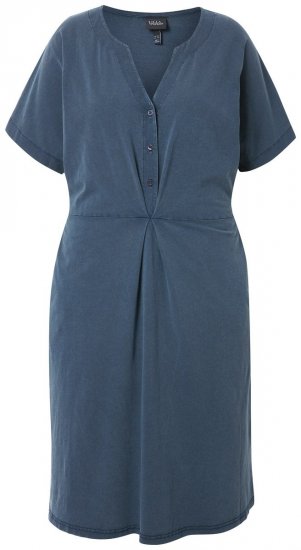 Ulla Popken 837403 Kortermet jerseykjole Mørkeblå - Jerseykjoler - 