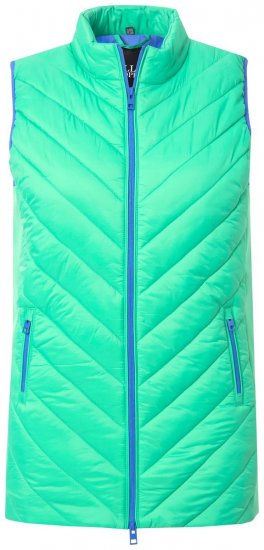 Ulla Popken 837409 Quiltet HYPRAR-vest Lysegrønn - Vester - 