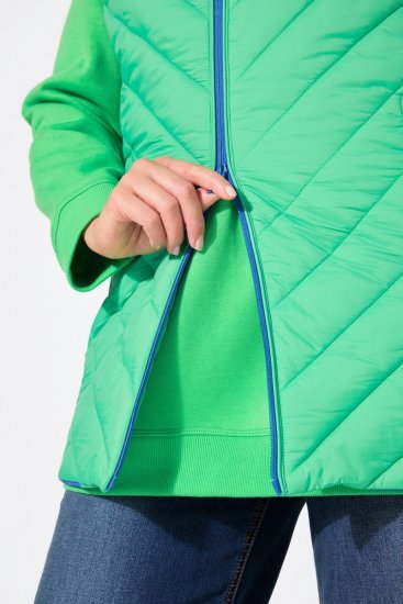 Ulla Popken 837409 Quiltet HYPRAR-vest Lysegrønn - Vester - 