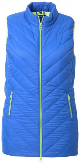Ulla Popken 837409 Quiltet HYPRAR-vest Blå - Vester - 