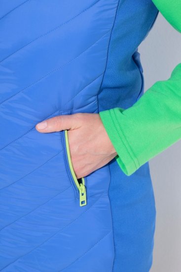 Ulla Popken 837409 Quiltet HYPRAR-vest Blå - Vester - 
