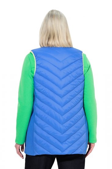 Ulla Popken 837409 Quiltet HYPRAR-vest Blå - Vester - 