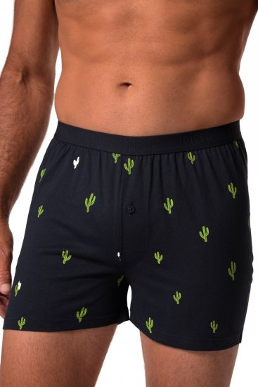 JP1880 837629 Boxershorts FLEXNAMIC® med kaktustrykk Mørkeblå 2-pakning - Undertøy & badetøy - Undertøy store størrelser 