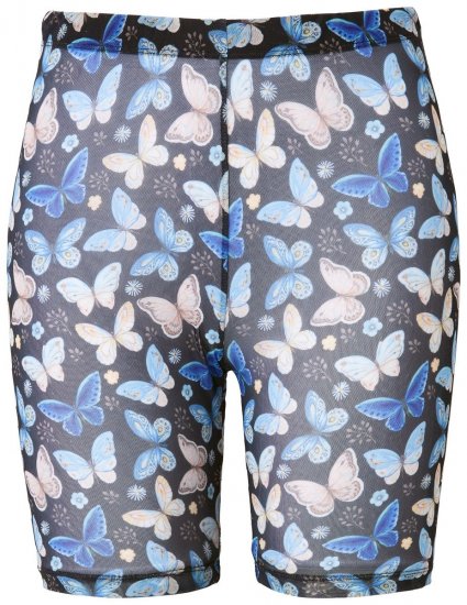 Ulla Popken 837676 Mønstrede antignagshorts Svart - Antignagshorts - 