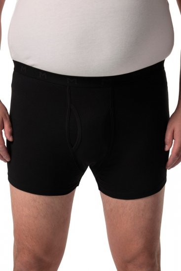 Men+ 678 Boxershorts bellyfit FLEXLASTIC® Svart 2-pakning - Undertøy & badetøy - Undertøy store størrelser 
