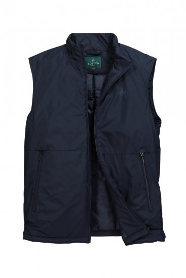 Boston Park 877 Vest med ståkrage og glidelås Mørkeblå - Jakker - Store jakker - 2XL-12XL