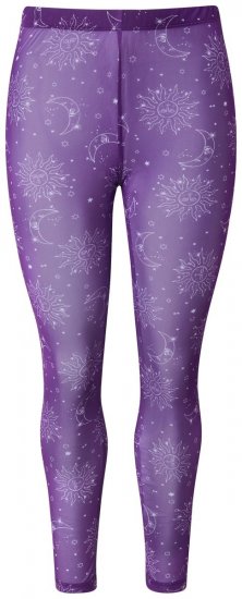 Ulla Popken 837935 Mønstrede strømpeleggings Fiolett - Strømpebukser & sokker - 