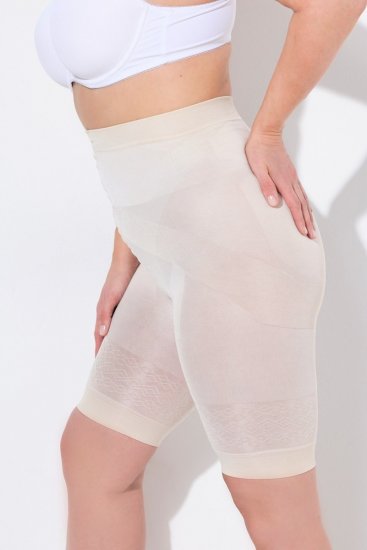 Ulla Popken 838209 Formende antignagshorts Benhvit - Antignagshorts - 