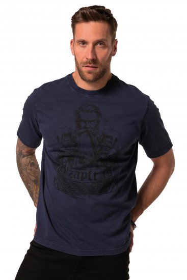JP1880 O’zapft is! Design Vintage Look T-Shirt Navy Blue - T-skjorter - Store T-skjorter - 2XL-14XL