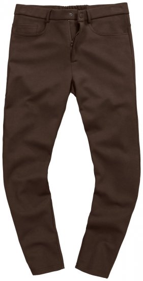 JP1880 New York Flexnamic Jerseybukse med fem lommer Mørkebrun - Dresser og blazere - Dresser i store størrelser