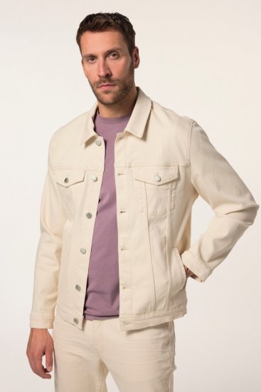 JP1880 839551 Jeansjakke i økologisk bomull Lysebeige - Jakker - Store jakker - 2XL-12XL