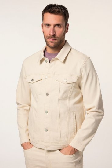 JP1880 839551 Jeansjakke i økologisk bomull Lysebeige - Jakker - Store jakker - 2XL-12XL