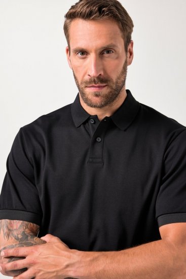 JAY-PI FLEXNAMIC® Poloshirt Black - Polo- & piqueskjorter - Poloskjorte i store størrelser - 2XL-8XL