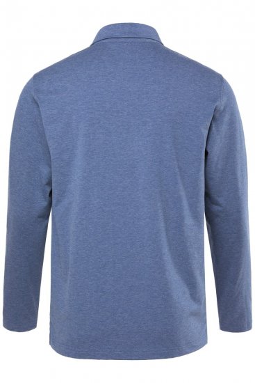 JAY-PI Quickdry Polo Long Sleeve Blue - Polo- & piqueskjorter - Poloskjorte i store størrelser - 2XL-8XL