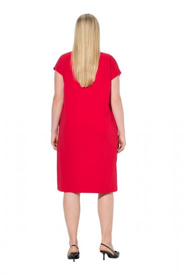 Ulla Popken 839896 Jerseykjole med strass Rosa - Aftenkjoler - Selskapskjoler for kvinner