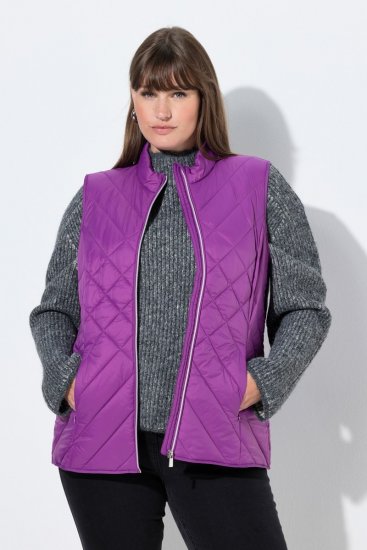 Ulla Popken 840047 Vannavstøtende quiltet vest Lilla - Vester - 
