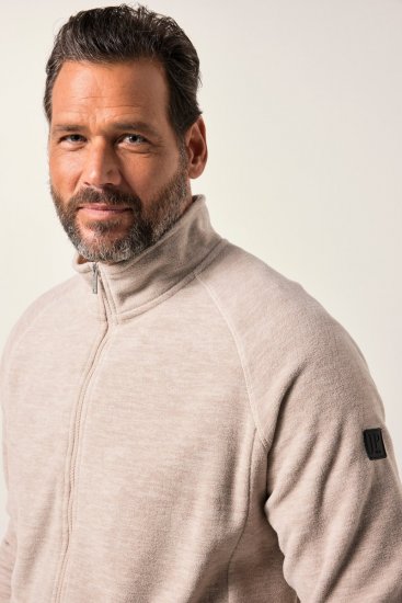JP1880 Fleece Jacket Stand-up Collar Dusty Pink - Sportsklær & turklær - Sportsklær till herre i store størrelser