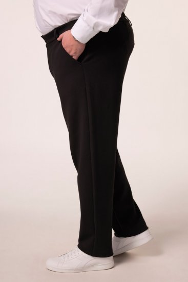 Men+ 207 Bilbao Flexlastic Jersey-chinos Svart - Dresser og blazere - Dresser i store størrelser