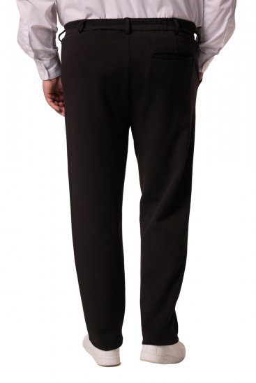 Men+ 207 Bilbao Flexlastic Jersey-chinos Svart - Dresser og blazere - Dresser i store størrelser