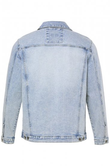Men+ 394 Jeansjakke med brystlommer Lyseblå - Jakker - Store jakker - 2XL-12XL