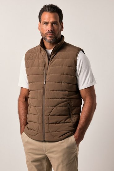 JP1880 840619 Lett vattert vest Gråbrun - Jakker - Store jakker - 2XL-12XL