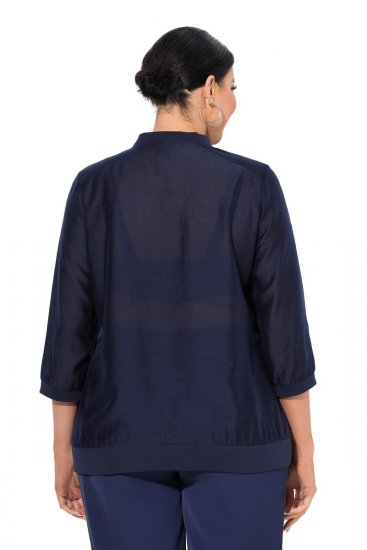 Ulla Popken 841127 Bluse Mørkeblå - Bluser - Bluser i store størrelser til hverdag