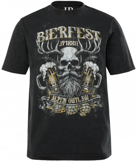 JP1880 Beer Festival Design Vintage Looking T-Shirt Black - T-skjorter - Store T-skjorter - 2XL-14XL