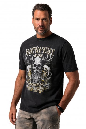 JP1880 Beer Festival Design Vintage Looking T-Shirt Black - T-skjorter - Store T-skjorter - 2XL-14XL
